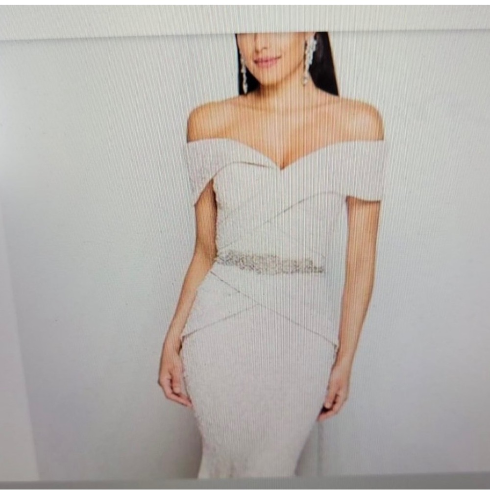 Mother of the bride/groom dress. Terani couture brocade gown.